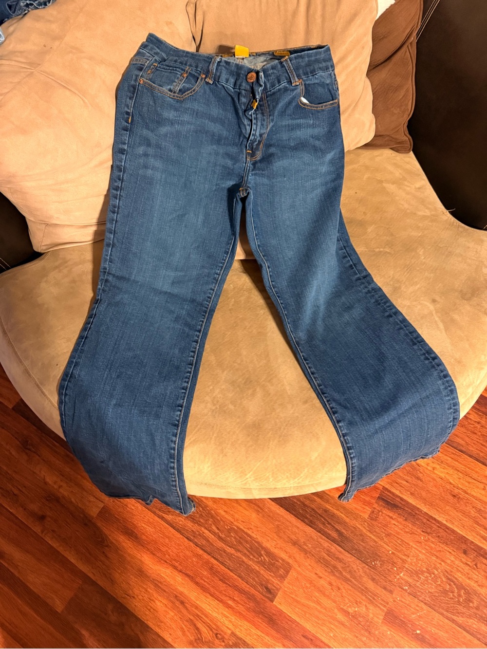 Seven7 Women's Blue Denim Boot Cut Jeans